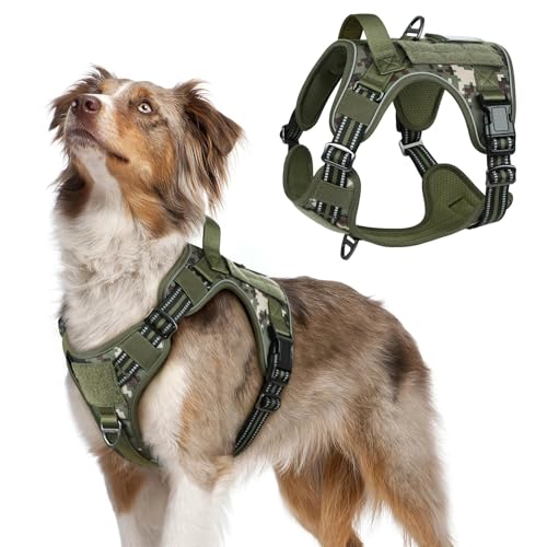 Tactical Dog Harness for Medium (Green camo / Medium)