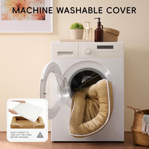 Dog Bed Large Sized Dog (36.0"Lx27.0"Wx6.5"H / 02-Brown)
