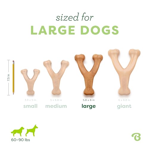 Wishbone Dog Chew Toy for Aggressive Chewers (Large)
