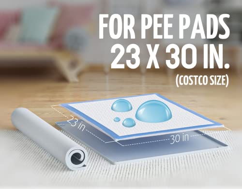 Dog Pee Pad Holder Tray Fits for 30” x 23” Pee Pads (30 x 23 Inches - 2 Pack / Light Grey)
