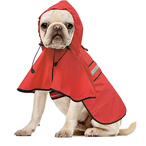 Reflective Dog Raincoat (Red / Small)