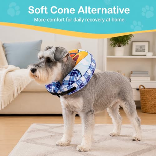 Inflatable Cowboy Dog Cone Collar (M(Neck 9.5"-11.8"))