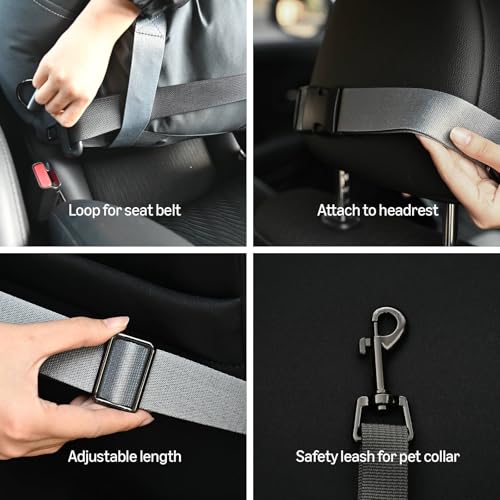Dog Car Seat Pet Booster for Small (BLACK)