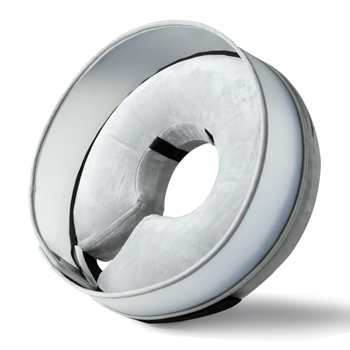 Inflatable Dog Cone (L / Gray)