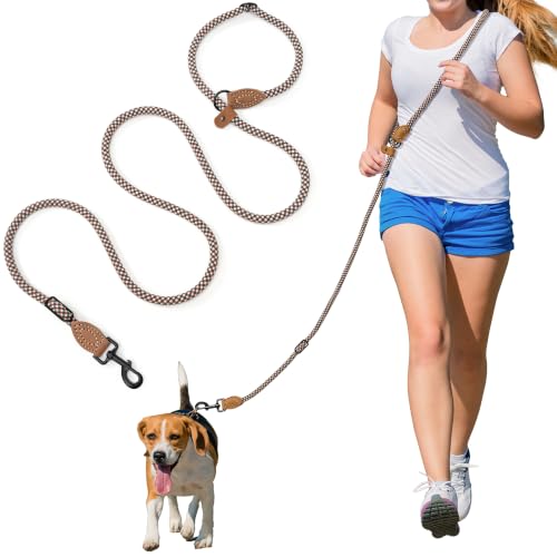 Hands Free Dog Leash (Brown Check / 7FT Hands Free)