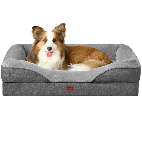 Orthopedic Dog Bed for Large Dog (Grey / 41x27x7.5)