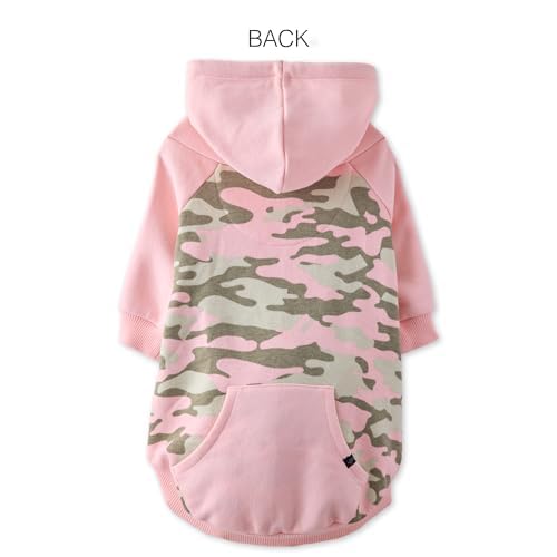 Rocky II Dog Hoodie (Pink Half Camo / XX-Small (4-7 lbs))