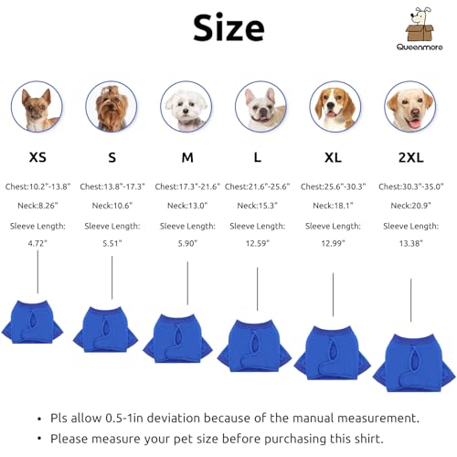 Dog Surgery Recovery Sleeve for Front Leg (X-Large / Blue)
