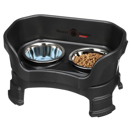 Neater Feeder Deluxe Mess (Cat + Standard Bowl / Midnight Black)