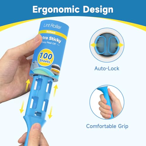 600 Sheets Extra Sticky Lint Rollers for Pet Hair (600 Sheets)