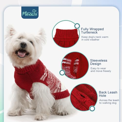 Dog Sweaters for Medium Dogs Girl Boy (Medium / #1 Red)