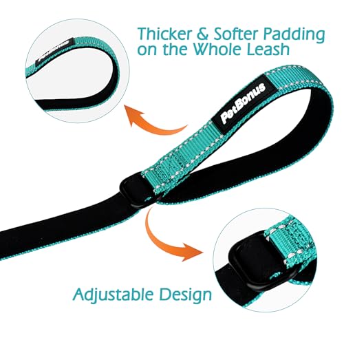 Dog Leash Wrist Strap with Lockable Clip for Dog Retractable Leash (Turquoise / 1 Pack)