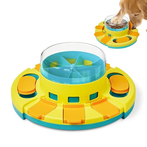 Dog Puzzle Toy 2 Levels (Yellow Blue)