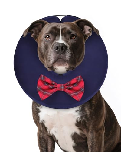 Inflatable Dog Cone (Bow Tie / L(15"-20"))