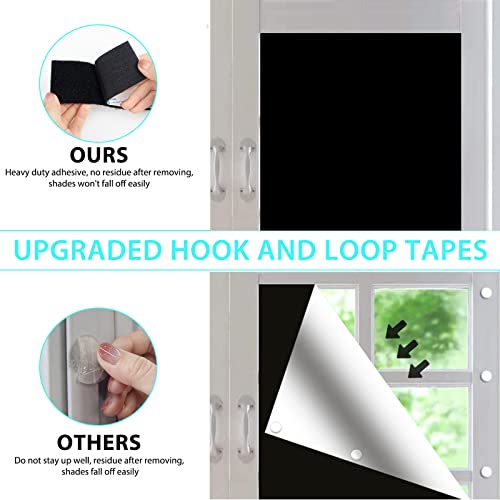 Portable Blackout Curtains (Black / 57"W x 157"H)