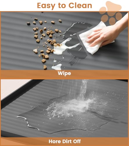 Dog Food Mat 36"x24" (Grey)