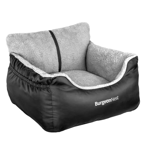 Dog Car Seat for Small Dogs & Cats Under 25 lbs (Black / Small)