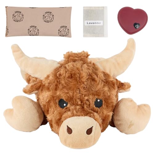 Calming Cow Heartbeat Puppy Toy with Heat Pack