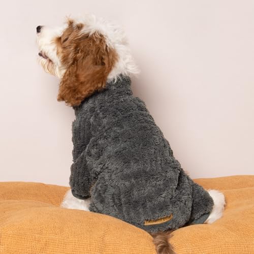Turtleneck Fleece Dog Sweater Pajamas (XX-Large / Gray)