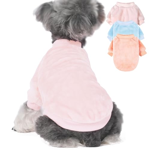 Dog Sweater 3 (Ballet pink,Light blue,Peach / X-Small)