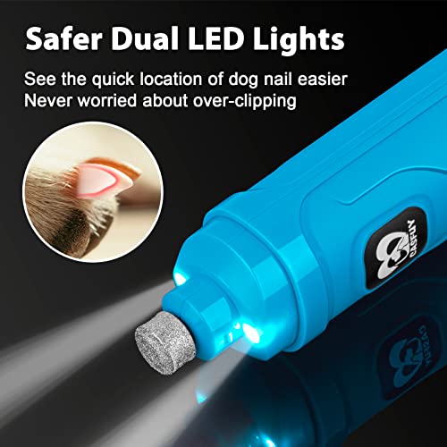 Dog Nail Grinder with 2 LED Light (D-Bright blue)