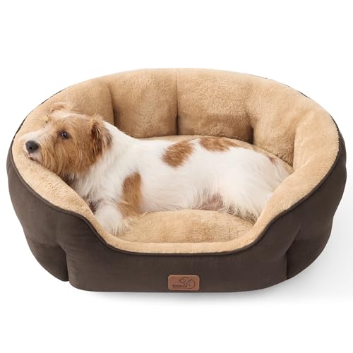 Medium Dog Bed Washable (28"L x 24"W x 8"Th / Brown)