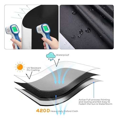 Temporary Blackout Window Cover (58'' x 59'' (Pack of 1) / Black)