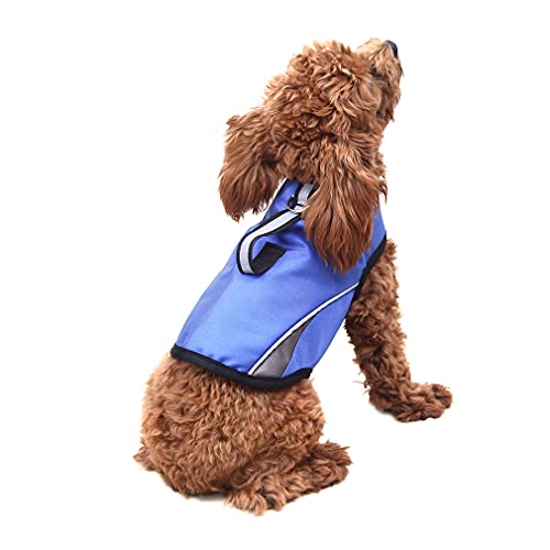 Dog Anxiety Jacket Keep Calming Vest Thunder Coat with D (Blue / Medium)