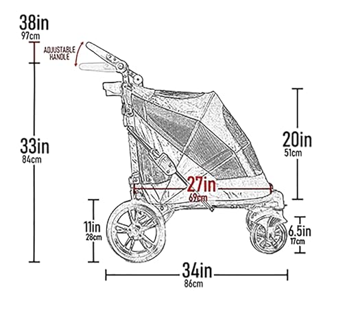 No Zip Excursion Pet Stroller (Bubble Gum / Excursion)