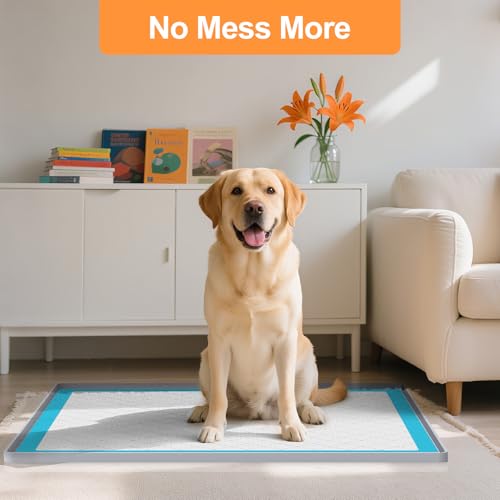 Pee Pad Tray Holder for Dogs (Light Gray / 34"L x 28"W)