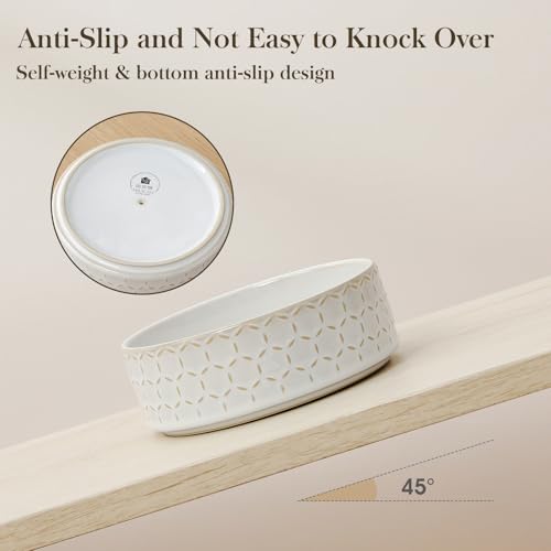 Ceramic Dog Food Bowl (Honeycomb / 2 Cups)