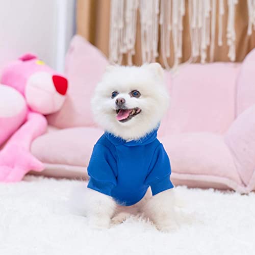 Dog Hoodie for Small Medium Dogs Cats (Blue / X-Small)