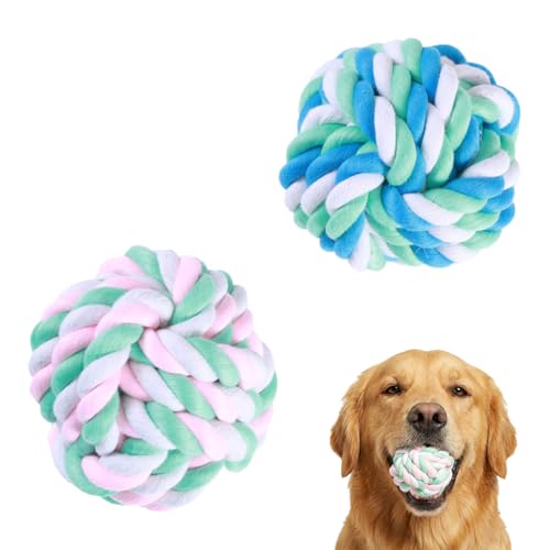 Dog Ball Braided Dog Rope Ball (Pastel Rope Ball)