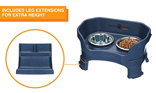 Neater Feeder Deluxe Mess (Small + Standard Bowl / Dark Blue)
