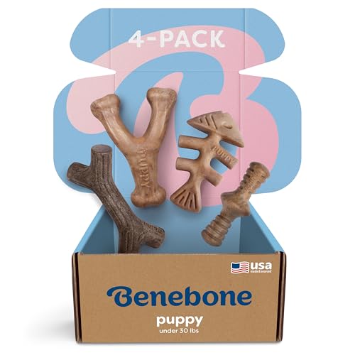 Puppy 4 Pack Dog Chew Toys for Gentle Chewers (Puppy (4-Pack))