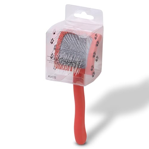 Baby G Dog Slicker Brush for Dogs (Small / Coral)