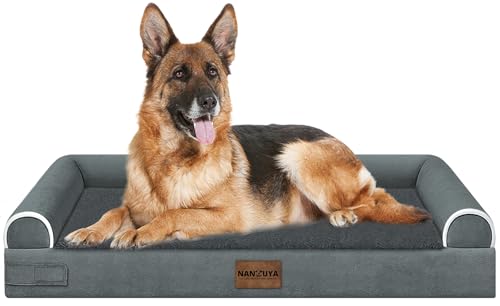 Orthopedic Dog Bed for Jumbo Dogs (Dark Grey / 48.0"L x 33.0"W x 6.5"Th)