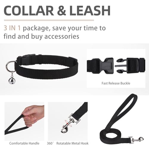 Dog Harness Collar and Leash Set No Pull for Small Medium Sized (Camouflage / S (CHEST 14.5"-16"))