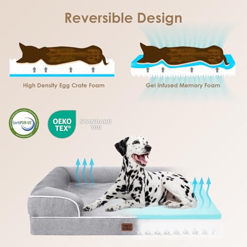 Orthopedic Dog Bed Medium Size Dog (Grey / 30.0"l X 20.0"w X 6.5"th)