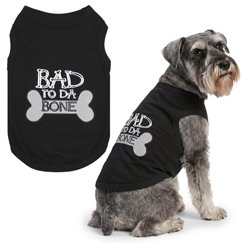Dog Shirt 100% Cotton Shirts for Large Dogs (Extra Extra Large / Bad to da Bone)