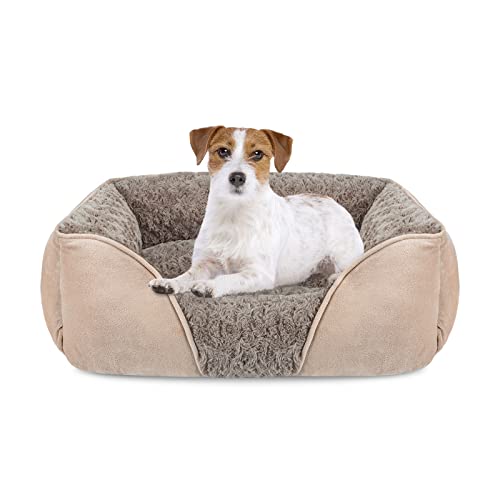 Medium Dog Bed for Large (M(25"x 21"x 8") / Beige)