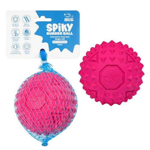 Squeaky Dog Toys with Soft Durable Fabric for Small (Fuchsia / Large)