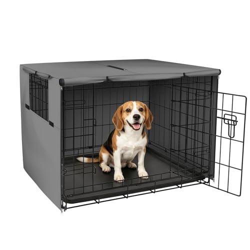 Dog Crate Cover (Grey / 36.0"L x 23.0"W x 25.0"H)