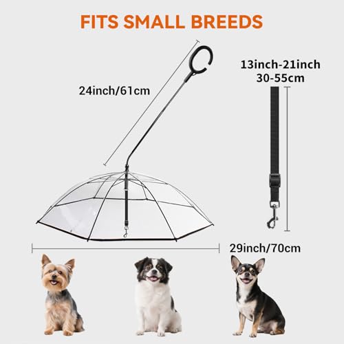 Dog Umbrella for Small Breed (C Handle (Rope))