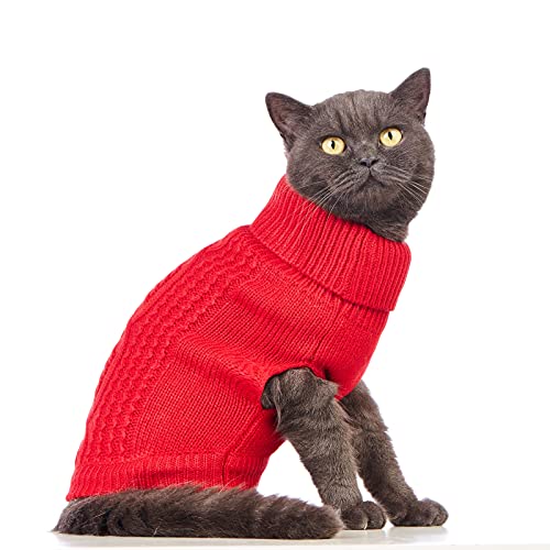Cat Sweater Stretchy (Red / Small)
