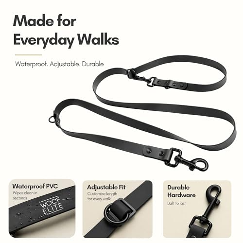 Hands Free Waterproof Dog Leash (Beige / 7 FT)