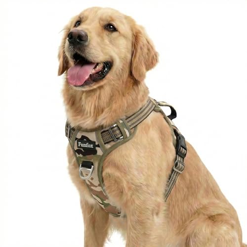 Dog Harness No Pull (Camo Green / Large)