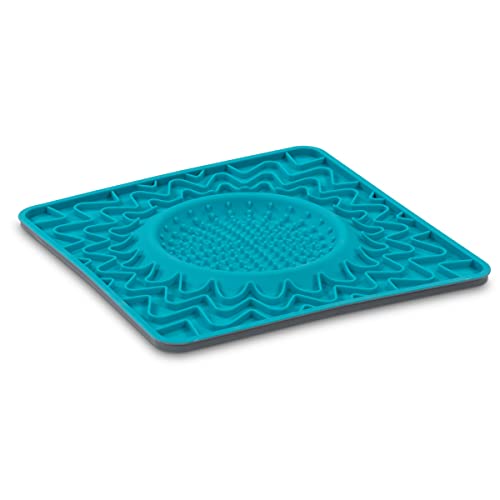 Framed Lick Bowl Mat (Blue / 9.5" x 9.5" - Framed)