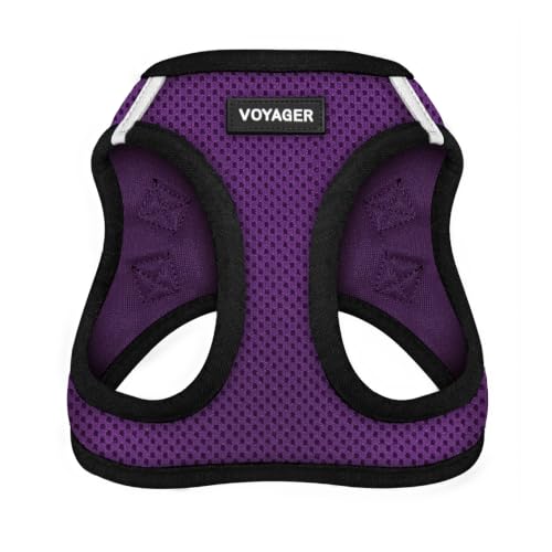 Voyager Step in Air Dog Vest Harness (Purple/Black Trim / M (Chest: 16 - 18"))