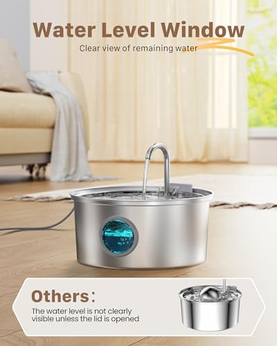 Cat Fountains for Drinking Stainless Steel